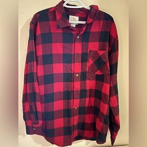 Men’s Field and Stream Red Plaid Flannel